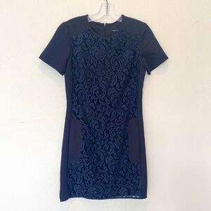 French Connection Lace Dress with Pockets